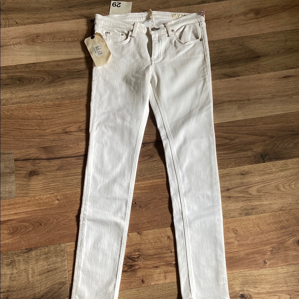 rag & bone Women's Ivory Skinny Jeans
